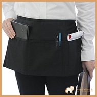 WOOW Stainproof Waist Apron For Servers Chefs 3 Functional Pocket Heavy Duty Polyester Kitchen Work 