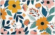 peacoblue Stickers for Bank Cards, Colourful Flowers and Leaves, Custom Skin Cover Protection for Cr