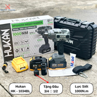 Máy Siết Bulong Hukan HM21 - IW 1000N Đầu 3/4 [ Tặng Đầu Chuyển 3/4 sang 1/2] Lực Siết 1000N Chính H