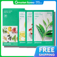 Innisfree Energy Mask Special 10 Types X 2-Pack Set 20 Count (1 Unit)