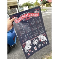 Original Samurai Jeans Calender 2022 Made in Japan #samuraijeans #denimjeans nudie red tornado momot