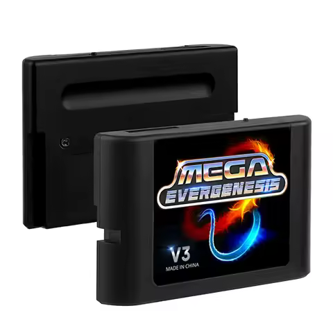 For MegaDrive Genesis MD V3Pro Optical Drive Emulator MEGAKey FlashCart Support 32X File Memory Card
