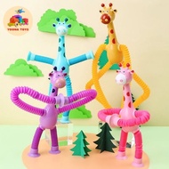 YT Suction Cup Pop Tube Giraffe Led Light Up Toy