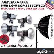 Aputure Amaran 100D / 200D / 100X / 200X LED Light Daylight / Bi-Color Light For Live, Photo and Vid