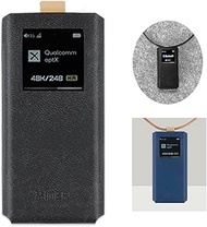 MITER CASE for FiiO BTR7, Handmade Italy Artificial PU Leather Cover with Necklace Cord for F-BTR-7