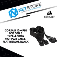 CORSAIR 12+4PIN PCIE GEN 5 TYPE-4 600W 12VHPWR CABLE,FLAT RIBBON,BLACK - CP-8920284