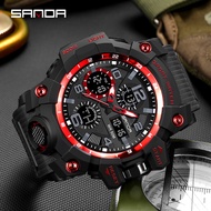 SANDA Brand G- Style Military Watch Men Digital Shock Sports Watches For Man Waterproof Electronic Wristwatch 6021