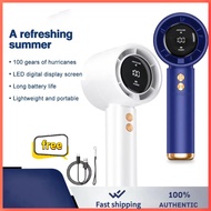 2025 Mini Kipas Portable Fan Rechargeable Handheld turbo fan 100 Speed Adjustment handheld Digita Di