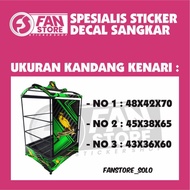 BARU Stiker Decal SANGKAR KOTAK EBOD JAYA / Decal Kandang Ebod Kotak