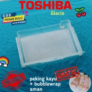 RAK PENAMPUNG AIR BAWAH FREEZER KULKAS TOSHIBA GLACIO ORIGINAL BEKAS