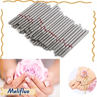 MELIFLUO 50pcs Flat Head Nail Drill Bits, Flat Head Dead Skin Removal Nail Grinding Heads, Practical
