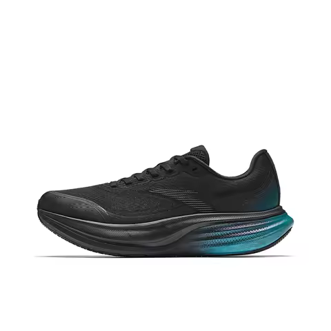 ANTA Travel Step 3 Running Shoes Men's Low Top Basic Black/Compass Green/Fossil Silver Black 1126355