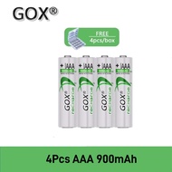 GOX AA 2450mAh/AAA 900mAh 1.2V NIMH Rechargeable Battery With GOX 4 Slots LCD Display Smart Battery