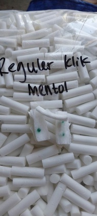 Busa Gabus Filter Reguler klik mentol 1kg FREE reguler charcoal 1kg