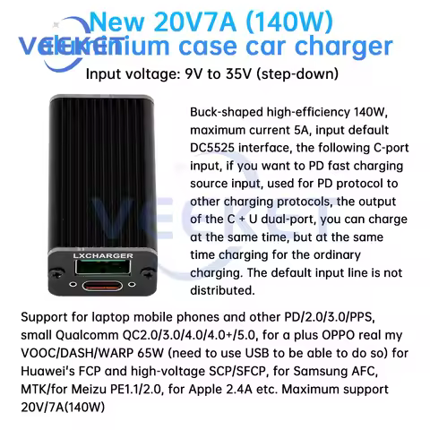 140W Full Protocol Phone Fast Charging Module DC9V-24V PD QC Quick Charger Board Support QC4.0/5.0 P
