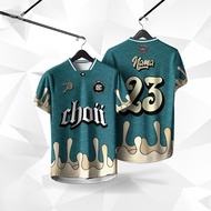 Fashion Tshirt Thailand Retro Collar Jersey Stand Collar Plus Size Men Women Viral Jersey Collar