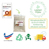 Nitrophoska Blue TE 12-12-17-2+8S+TE Fertilizer Repack (1 Kg)