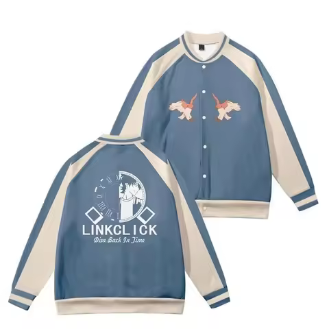 Time Agent Anime 3D Baseball Jacket Men Bomber Jacket Outerwear Shiguang Daili Ren Lu Guang Cheng Xi