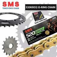 KAWASAKI VERSYS / VERSYS650 SMS Sprocket 520 ( 1SET ) WITH 520 KRO2 ORING ER6 / R25 SPROCKET YB10L Y