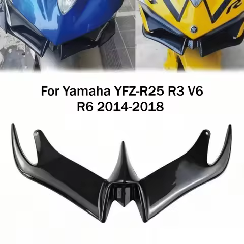 For Yamaha YFZ-R25 R3 V6 R6 2014-2018 Modified Birdmouth Fixed Wing Shark Fin Lower Lip Air Inlet Wi