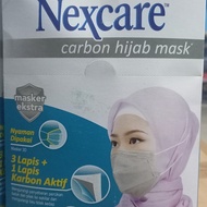 Diskon 3M Masker Nexcare Carbon Hijab 4 play isi 2 pc 1 box isi 24 pc