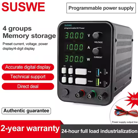 300W 360W DC Regulated Lab Power Supply Adjustable 30V 10A Laboratory 60V 5A 120V 3A Voltage Regulat