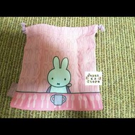 日本 Miffy 扭蛋系列粉紅色布索袋