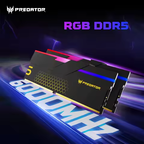 ACER PREDATOR RGB DDR5 RAM Memory 48GB(2x24GB) 6000MHz, CL28, Gaming Computer Memory Compatible with