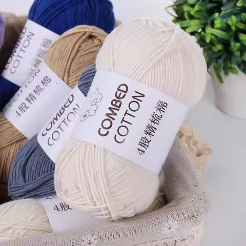 40g/pc 4ply Crochet Yarn Milk Cotton Knitting Yarn Soft Warm Yarn for Hand Knitting Supplies Crochet