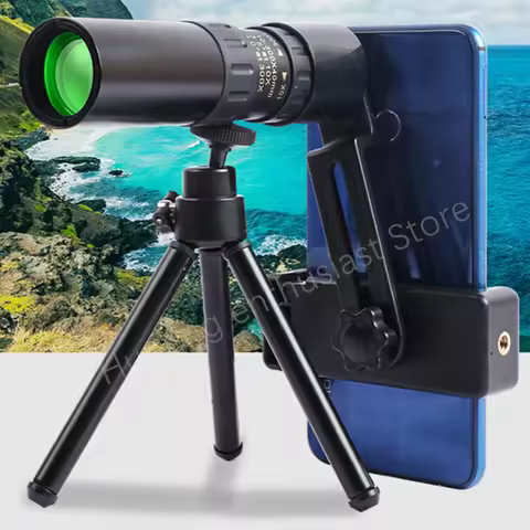 Professional monocular telescope with high-definition 10-300X zoom function and powerful binocular r