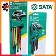 SATA 09702 - 09702CH screwdriver and rosette set, long ball head, 9 Piece cotton head, beautiful, go