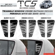TCS PERODUA MYVI EZI 2005-2010 CAR TRIANGLE WINDOW COVER BATMAN DESIGN ACCESSORIES