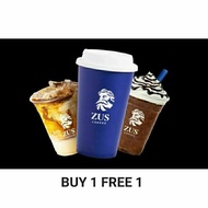 ZUS COFFEE buy 1 free 1 E-VOUCHER new year offer (android and ios)