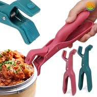 Multi-Purpose Silicone Anti-Scalding Bowl Tongs Gripper - Non Slip Hot Plate Pots Holder Clip Kitche