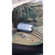 Emboss personalized army military dog tag necklace