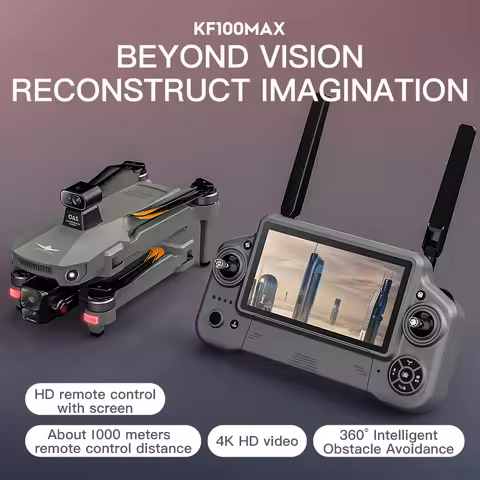 KF100 MAX RC drones GPS Drone 4K Camera 3-Axis Gimbal WIFI Obstacle Avoidance Touch Screen FPV Brush