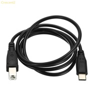 Crescent2 Printer Cable USB Printer Cord Type C to 2 0 B Cable Scanner Cord  Speed