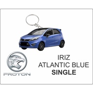 proton iriz atlantic blue keychain 2d iriz biru