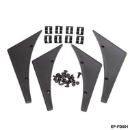 FRONT BUMPER LIP KIT diffuser SPLITTER FINS BODY SPOILER CANARDS VALENCE CHIN