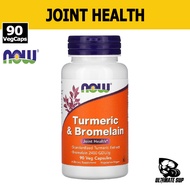 Now Foods Turmeric & Bromelain, Joint Supplement, Dietary Supplement For Your Health, 90 Veg Capsule
