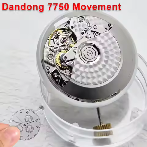 2026 Dandong 7750 movement chronograph mechanical movement clone modified watch movement ETA 7750 Mo