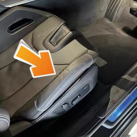 M Carbon Bucket Seat Bolster Genuine Leather Protector For BMW G87 M2 G80 G81 M3 G82 G83 M4 F90 M5 F