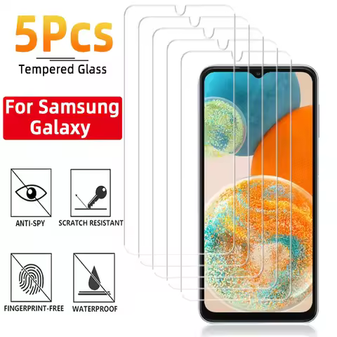 5Pcs Tempered Glass for Samsung Galaxy A23 5G A12 A14 A22 5G A32 5G Screen Protector for Samsung A70