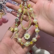 Heidi Luminous Walking Cloud Series High-End Resin Round Beads Mobile Phone Chain Beaded Bag Ornamen