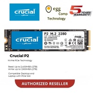 CRUCIAL P2 /P3 / P3 Plus NVMe PCIe Gen 4.0 M.2 2280 Internal SSD Desktop/Laptop SSD Storage 3D NAND 