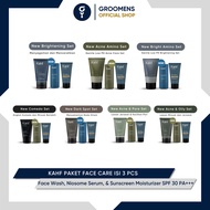 Kahf Face Care Package Contains 3 pcs - Face Wash, Serum, & Sunscreen Kahf Gift Set
