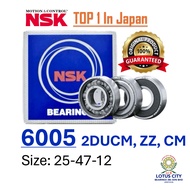 NSK Bearing 6005 ZZ 2DUCM CM (25x47x12