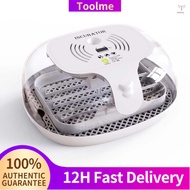Egg Incubator for Hatching with Automatic Egg Turning Led Egg Test Lamp Clear Lid Easy to Wash 16 Eg