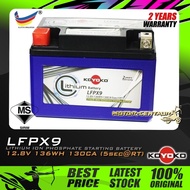 KOYOKO L1 LITHIUM ION PHOSPHATE BATTERY LFPX9 (YTX9) FOR PULSAR NS200,RS200, SYM VTS250, KTM DUKE 390 SIRIM CERTIFIED