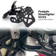 For Ducati Panigale V2 V4 V4S StreetFighter V4 V2 Accessories Short License Plate Holder Bracket Eli